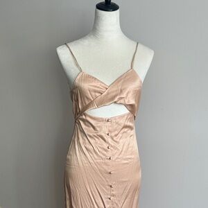 NWT Hello Molly Nude Midi Dress
